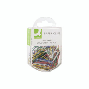 KF02023Q Q-Connect Paperclips Coloured 32mm Pack 750 KF02023Q KF02023Q Q-Connect Paperclips Coloured 32mm Pack 750 KF02023Q