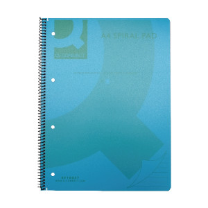 KF10037 Q-Connect Spiral Bound Polypropylene Notebook 160 Pages A4 Blue Pack 5 KF10037 KF10037 Q-Connect Spiral Bound Polypropylene Notebook 160 Pages A4 Blue Pack 5 KF10037