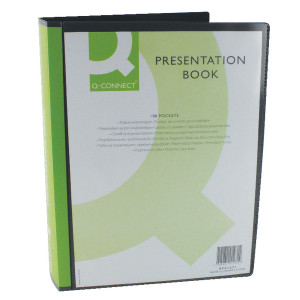 KF01271 Q-Connect Presentation Display Book 100 Pocket A4 Black KF01271 KF01271 Q-Connect Presentation Display Book 100 Pocket A4 Black KF01271