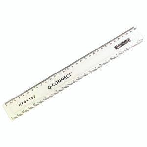 KF01107 Q-Connect 300mm 30cm Clear Ruler KF01107 KF01107 Q-Connect 300mm 30cm Clear Ruler KF01107