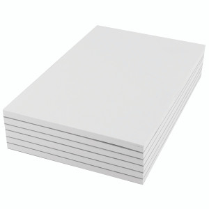KF27019 Q-Connect Plain Scribble Pad 160 Pages 203x127mm Pack 20 KF27019