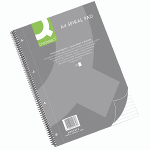 KF01072 Q-Connect Ruled Margin Spiral Soft Cover Notebook 160 Pages A4 Pack 5 KF01072 KF01072 Q-Connect Ruled Margin Spiral Soft Cover Notebook 160 Pages A4 Pack 5 KF01072