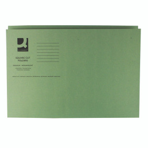 KF01189 Q-Connect Square Cut Folder Mediumweight 250gsm Foolscap Green Pack 100 KF01189 KF01189 Q-Connect Square Cut Folder Mediumweight 250gsm Foolscap Green Pack 100 KF01189