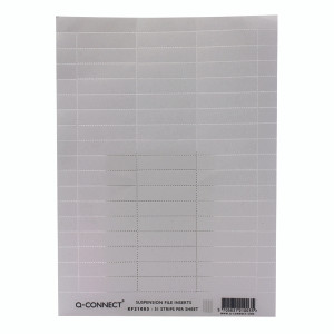 KF21003 Q-Connect Suspension File Insert White Pack 51 KF21003 KF21003 Q-Connect Suspension File Insert White Pack 51 KF21003
