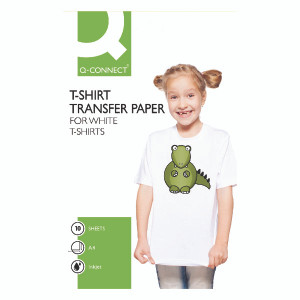 KF01430 Q-Connect White T-Shirt Transfer Paper A4 White 10 Sheets KF01430 KF01430 Q-Connect White T-Shirt Transfer Paper A4 White 10 Sheets KF01430