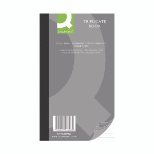 KF04098 Q-Connect Feint Ruled Triplicate Book 210x127mm KF04098 KF04098 Q-Connect Feint Ruled Triplicate Book 210x127mm KF04098