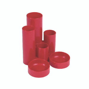 KF10042 Q-Connect Desk Tidy Red W130 x D130 x H105mm MPTUBKPRED KF10042 Q-Connect Desk Tidy Red W130 x D130 x H105mm MPTUBKPRED