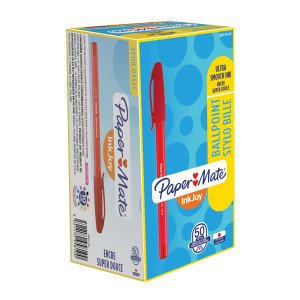 GL95714 PaperMate InkJoy 100 Ballpoint Pen Medium Red Pack 50 S0957140 GL95714 PaperMate InkJoy 100 Ballpoint Pen Medium Red Pack 50 S0957140