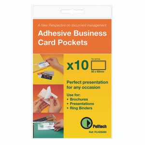 LX25510 Pelltech Business Card Holder Side Opening 60x95mm Pack 10 PLH 25510 LX25510 Pelltech Business Card Holder Side Opening 60x95mm Pack 10 PLH 25510