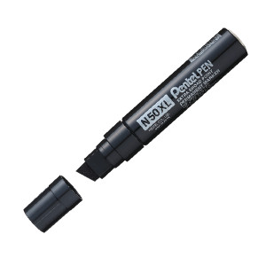 PEM180BK Pentel N50XL Marker Chisel Tip Black Pack 6 N50XL-A PEM180BK Pentel N50XL Marker Chisel Tip Black Pack 6 N50XL-A