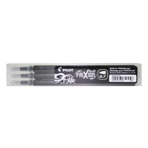 PI35596 Pilot FriXion Rollerball Pen Refill Medium Black Pack 3 075300301 PI35596 Pilot FriXion Rollerball Pen Refill Medium Black Pack 3 075300301