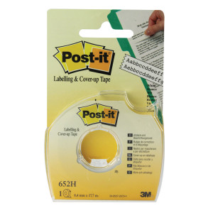 3M72947 Post-it Cover Up Labelling Tape 8 4mm 652H