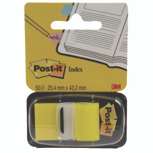 3M06263 Post-it Index Tabs 25mm Yellow Pack 600 680-5 3M06263 Post-it Index Tabs 25mm Yellow Pack 600 680-5