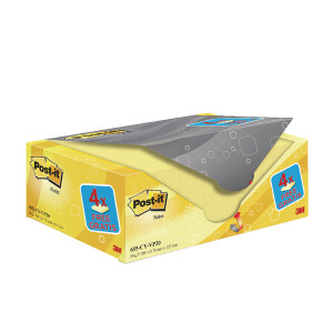 3M90709 Post-it Notes 76 x 127mm Canary Yellow Pack 20 655CY-VP20 3M90709 Post-it Notes 76 x 127mm Canary Yellow Pack 20 655CY-VP20