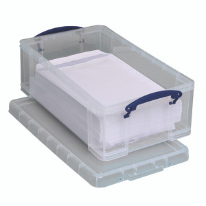 RUP80501 Really Useful 12L Plastic Storage Box With Lid 465x270x150mm C4 Clear 12C RUP80501 Really Useful 12L Plastic Storage Box With Lid 465x270x150mm C4 Clear 12C