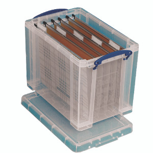 RUP80256 Really Useful 24L Plastic Storage Box With Lid W465xD270xH290mm Clear RUP80256 RUP80256 Really Useful 24L Plastic Storage Box With Lid W465xD270xH290mm Clear RUP80256