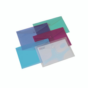 RX16129 Rexel Popper Folder A4 Clear Assorted Pack 6 16129AS RX16129 Rexel Popper Folder A4 Clear Assorted Pack 6 16129AS
