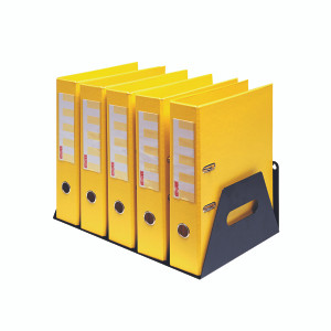 RT04120 Rotadex 5-Section Lever Arch Filing Rack Black LAR5Black RT04120 Rotadex 5-Section Lever Arch Filing Rack Black LAR5Black