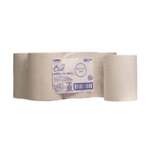 KC04043 Scott 1-Ply Slimroll Hand Towel Roll White Pack 6 6657 KC04043 Scott 1-Ply Slimroll Hand Towel Roll White Pack 6 6657