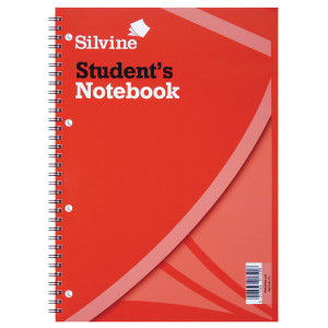 SV41720 Silvine Feint Ruled Student Notebook A4 120 Pages Pack 12 141 SV41720 Silvine Feint Ruled Student Notebook A4 120 Pages Pack 12 141
