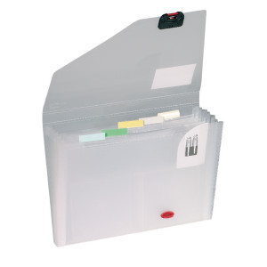 SK11893 Snopake Expanding Organiser 6 Part A4 Clear Includes coloured index tabs personalisation 11893 SK11893 Snopake Expanding Organiser 6 Part A4 Clear Includes coloured index tabs personalisation 11893