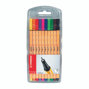 SS21784 Stabilo Point 88 Fineliners Pens Assorted Pack 10 8810 SS21784 Stabilo Point 88 Fineliners Pens Assorted Pack 10 8810