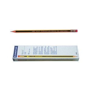 ST10636 Staedtler Noris 122 Rubber Tipped HB Pencil Pack 12 122-HBRT ST10636 Staedtler Noris 122 Rubber Tipped HB Pencil Pack 12 122-HBRT