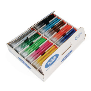 EG60479 Swash KOMFIGRIP Colouring Pen Fine Tip Assorted Pack 300 TC300F