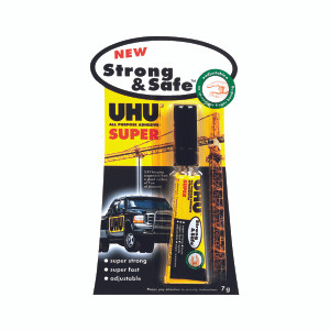 ED39722 UHU Strong Safe Super Glue 7g Pack 12 39722 ED39722 UHU Strong Safe Super Glue 7g Pack 12 39722