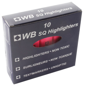 WX01112 Pink Hi-Glo Highlighter Pack 10 HI2717 819128
