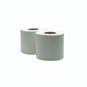 WX43093 White 320 Sheet Toilet Roll 100 recycled material soft absorbent Pack 36 WX43093