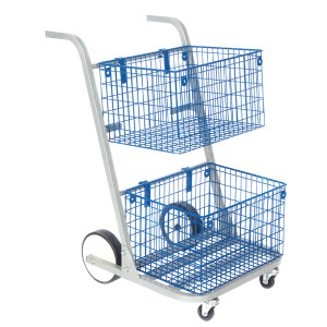 VP32049 GoSecure Major Mail Trolley Removable Baskets Silver MT2SIL VP32049 GoSecure Major Mail Trolley Removable Baskets Silver MT2SIL