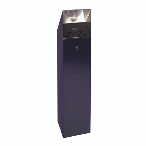 SBY08764 Black Hooded Top 6 6 Litre Cigarette Ash Tower Bin 317469 SBY08764 Black Hooded Top 6 6 Litre Cigarette Ash Tower Bin 317469
