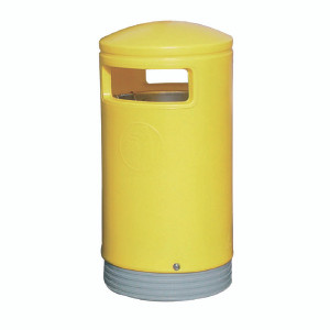 SBY10583 Outdoor Hooded Top Bin 75 Litre Yellow 321774 SBY10583 Outdoor Hooded Top Bin 75 Litre Yellow 321774