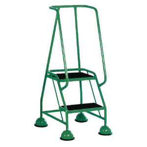 SBY29290 Green 2 Tread Steps Ladder Load capacity 125kg 385132