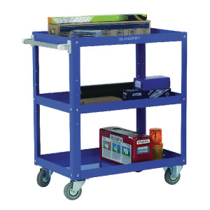 SBY13625 Works 3-Tier Trolley Blue W500 x D820 x H900mm 150kg Capacity 329946 SBY13625 Works 3-Tier Trolley Blue W500 x D820 x H900mm 150kg Capacity 329946