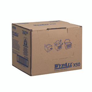 KC02090 Wypall X50 Cleaning Cloths Yellow Pack 50 7443