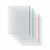 LL02429 Coloured Edge Punched Pockets A4 Pack 100 9410410