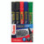 PE11392 Pentel Chisel Tip Permanent Marker Assorted Pack 5 YN860 5-M