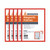 AA07542 Announce Magnetic Frames A4 Red Pack 5 AA07542