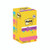Post-it Super Sticky Notes 76x76mm 90 Sheets Carnival 8+4 FREE (Pack of 12) 654-SSCARN-P8+4