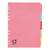 5 Star 5-Part Subject Divider A4 Recycled Card Multipunched 155gsm Assorted 295160