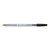 5 Star Ball Pen Medium 1mm Tip 0.4mm Line Clear Barrel Black (Pack of 50) 901813