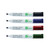 5 Star Drywipe Marker Chisel Tip 2-5mm Line Chlorine-free Assorted (Pack of 4) 938144