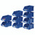SBY17579 VFM Blue Heavy Duty Storage Bin Pack 12 360235