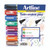 AR84649 Artline 2-in-1 Whiteboard Marker Bullet Chisel Tip Assorted Pack 8 EK525TA