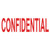 EM42398 COLOP Green Line Word Stamp CONFIDENTIAL Red GLP20CONF