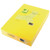 KF01426 Q-Connect Copier Coloured A4 Paper 80gsm Bright Yellow Ream Pack 500 KKF01426