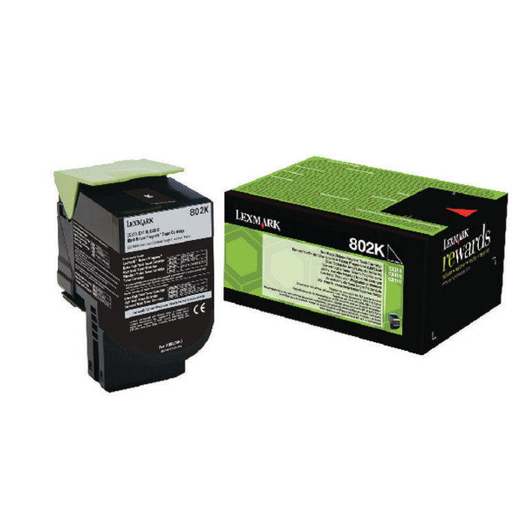 80C20K0 Lexmark 80C20K0 802K Black Toner Return Program