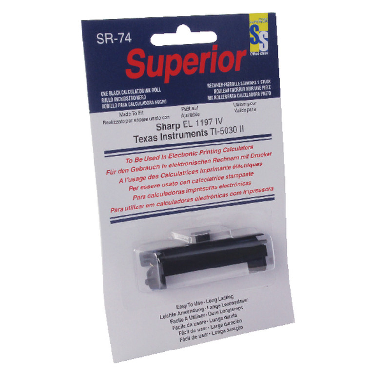 UP26600 Calculator IR74 Black Ink Roller SPR74